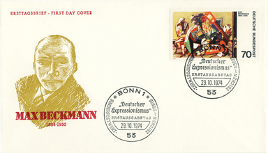 Ersttagsbrief »Max Beckmann« vom 29. Okt 1974