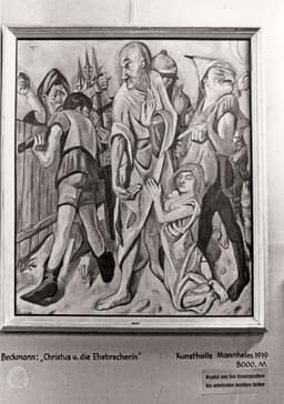Blick in die Ausstellung Entartete Kunst