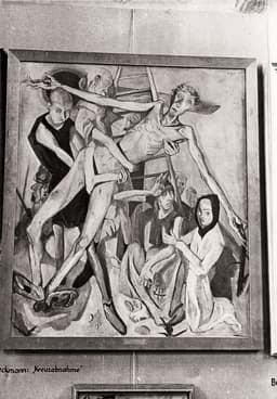 Blick in die Ausstellung Entartete Kunst