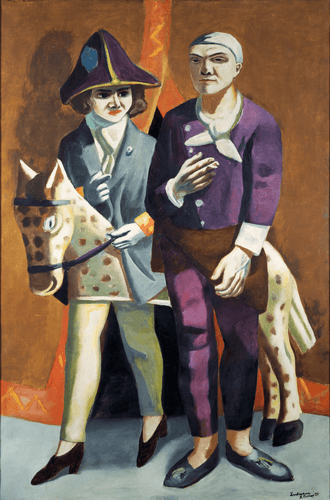 240 Doppelbildnis Karneval, Max Beckmann und Quappi