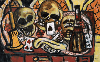 694 Totenkopfstillleben / 1945 / Amsterdam 694 Totenkopfstillleben